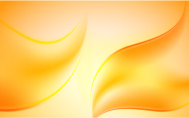 Wall Mural - Orange Abstract Vector Background. Wave Background. Vector Illustration