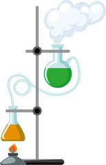 Poster - Science tools and equipments isolated