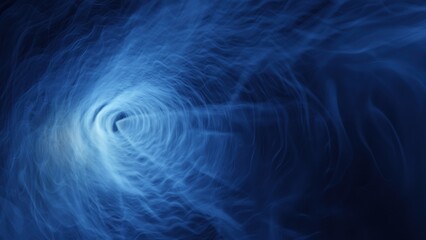 Poster - Space tunnel into hyperspace, moving through time and space. Hyper-jump of a spaceship. 3d render