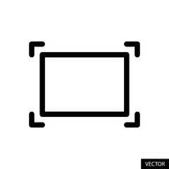 Fototapete - take a screenshot or snapshot button vector icon in line style design for website design, app, ui, i