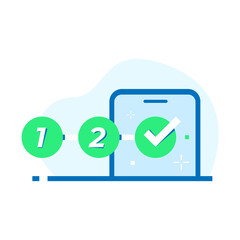 Poster - Easy to use mobile app concept illustration flat design vector eps10. modern graphic element for landing page, empty state ui, infographic, icon