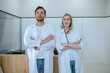 © zinkevych - Two doctors in lab coats in the clinic