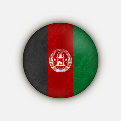 Country Afghanistan. Afghanistan flag. Vector illustration.