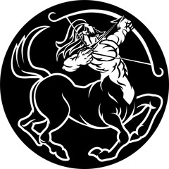 Sticker - Zodiac Signs Sagittarius Centaur Icon