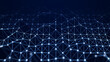 © Ihor - Abstract network of particles and lines. Technology connection. Digital background. 3d rendering