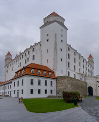 Sticker - view of the historic Bratislava Castle in the historic city center