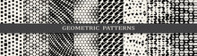 Seamless Geometric Halftone Pattern Set