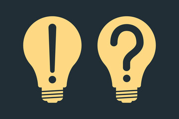 Poster - Light bulb symbol. Idea, quick tips concept.