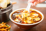 Fototapeta Tulipany - Traditional breakfast in northern China, bean curd 