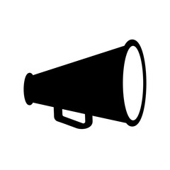 Wall Mural - megaphone or loudspeaker icon. vector illustration. black symbol of announcement