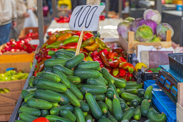 Wall Mural - Cucumbers Price Tag