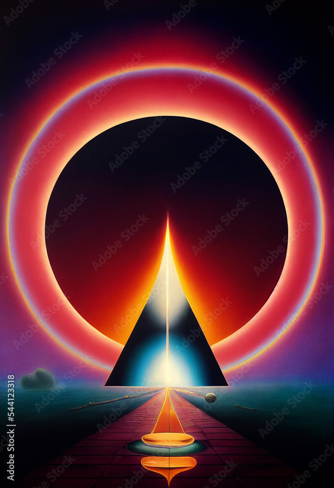 Midjourney abstract render of a portal to another dimension Stock ...