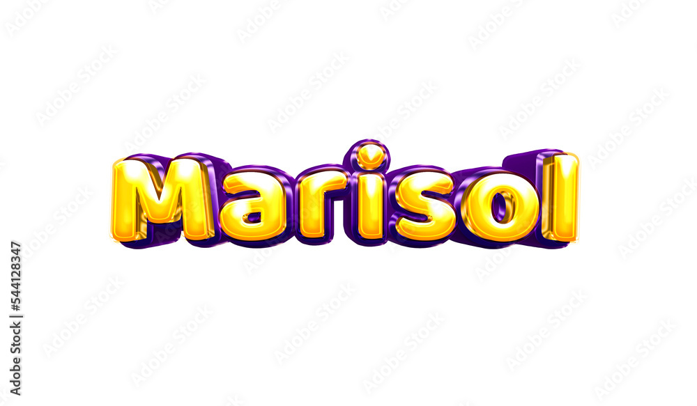 Animo Marisol Lettering Marisol girls name sticker colorful party balloon birthday helium air ...