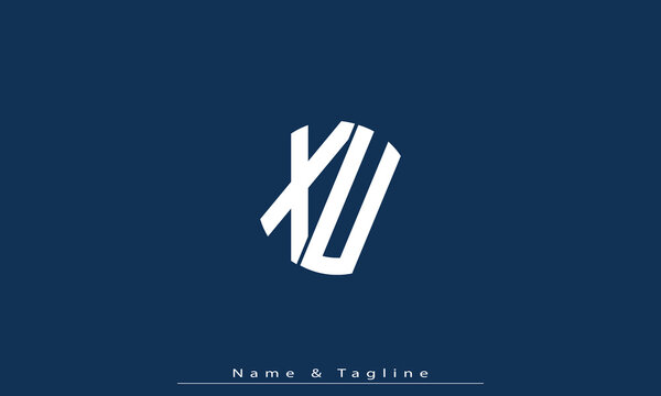 Alphabet letters Initials Monogram logo XU , UX