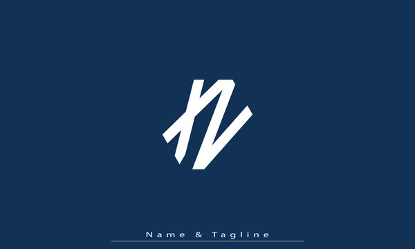 Alphabet letters Initials Monogram logo XV , VX