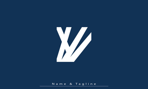 Alphabet letters Initials Monogram logo XV , VX