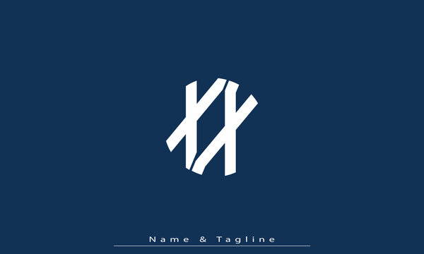 Alphabet letters Initials Monogram logo XX 