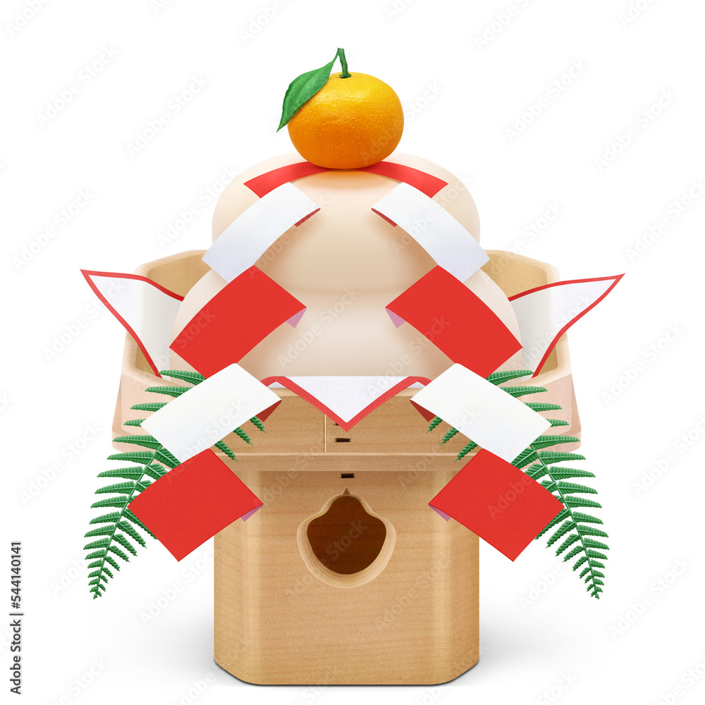鏡餅 イラスト リアル お正月 Stock Illustration | Adobe Stock