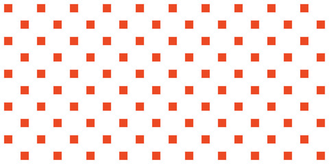 Aufkleber - 
Red squares polka dots. Seamless pattern with white background and small red squares. For seamless design of various surfaces