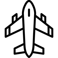 Wall Mural - Airplane Icon