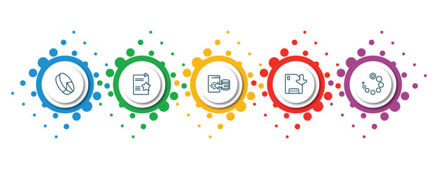 Poster - editable thin line icons with infographic template. infographic for user interface concept. included 3d pie chart, documents with a star, data import interface, save, loading process icons.