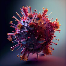 3d Rendered Illustration Of A Virus