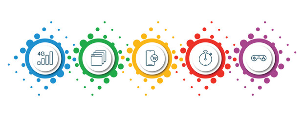 Poster - editable thin line icons with infographic template. infographic for concept. included ,