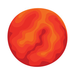 Wall Mural - red planet space outer