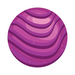 Wall Mural - purple planet space outer