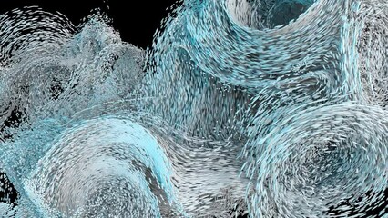 Canvas Print - particle fx1046: curly swirly particles.
