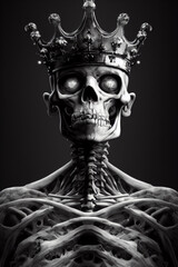 Wall Mural - skull with crown