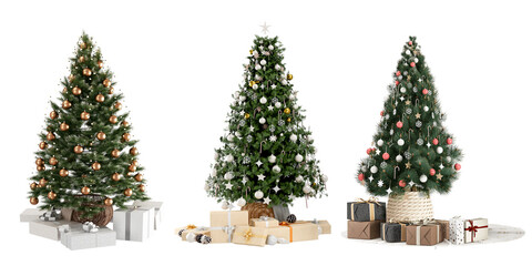 Wall Mural - christmas tree and gifts