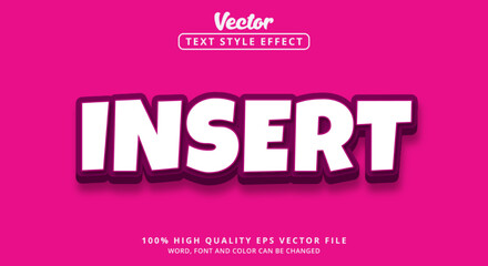 Poster - Editable text effect, Insert text with modern style