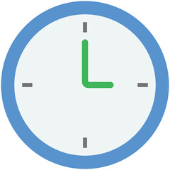 Sticker - Clock Flat Illustration