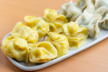 Poster - Homemade dumpling on the plate