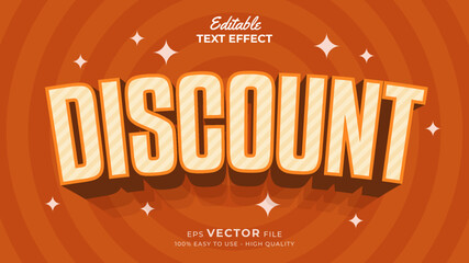 Fototapete - Super promo for big sale typography premium editable text effect