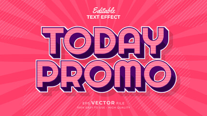Poster - super promo for big sale typography premium editable text effect