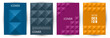 © SunwArt - School notebook front page mokup bundle graphic design. Memphis style cool front page template
