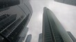 © Анастасия Старченко - Some skyscrapers in Moscow’s fog