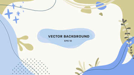 Poster - Vector abstract background template.