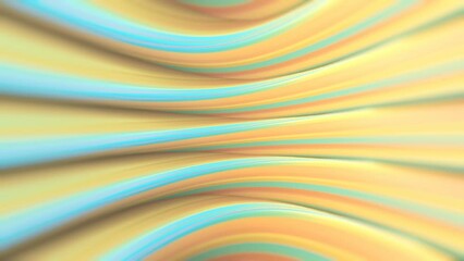 Leinwandbilder - Moving colored gradient waves trendy background. 3d rendering loop animation HD