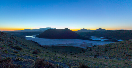 Lake Meke Night (Turkish: Meke Gölü) is a volcanic crater lake composed of two nested lakes located in Konya Province, central Turkey.