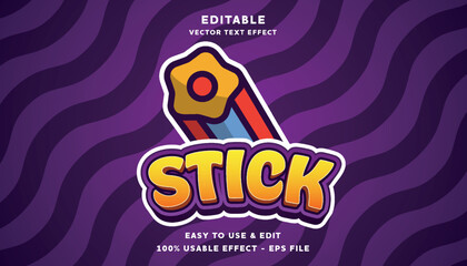 Poster - stick editable logotype with modern and simple style, usable for logo or campaign title