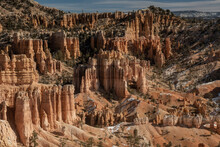 Layers Of Hoodoos In The Amphitheater Of Bryce Canyon