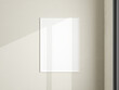 © CreatifyStudio - Photo frame mockup on white wall. Minimalist background. Blank picture frame mockup in living room. Poster mockup. Clean, modern, minimal frame. 3d rendering.