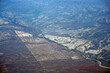 la paz baja california sur mexico aerial panorama from airplane