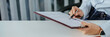 © mojo_cp - Asian business woman Hand writing ideas And taking notes