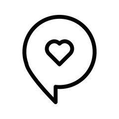 Poster - love bubble icon
