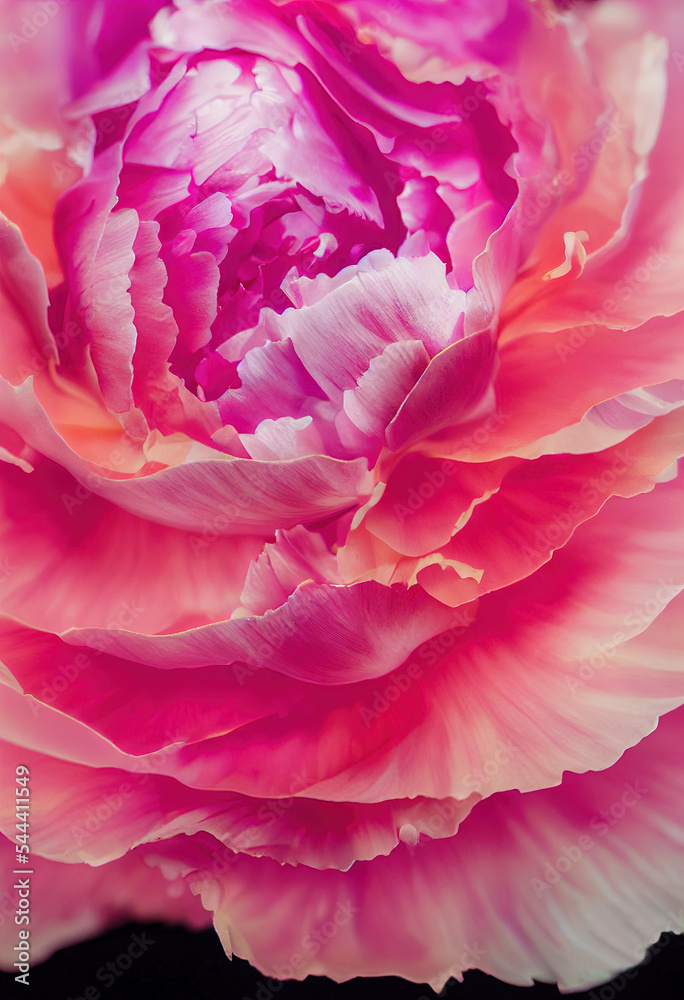 Pink peony flowers in bloom as floral art background, wedding decor and luxury branding design
