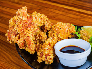 Wall Mural - Close up shot of Karaage Chicken